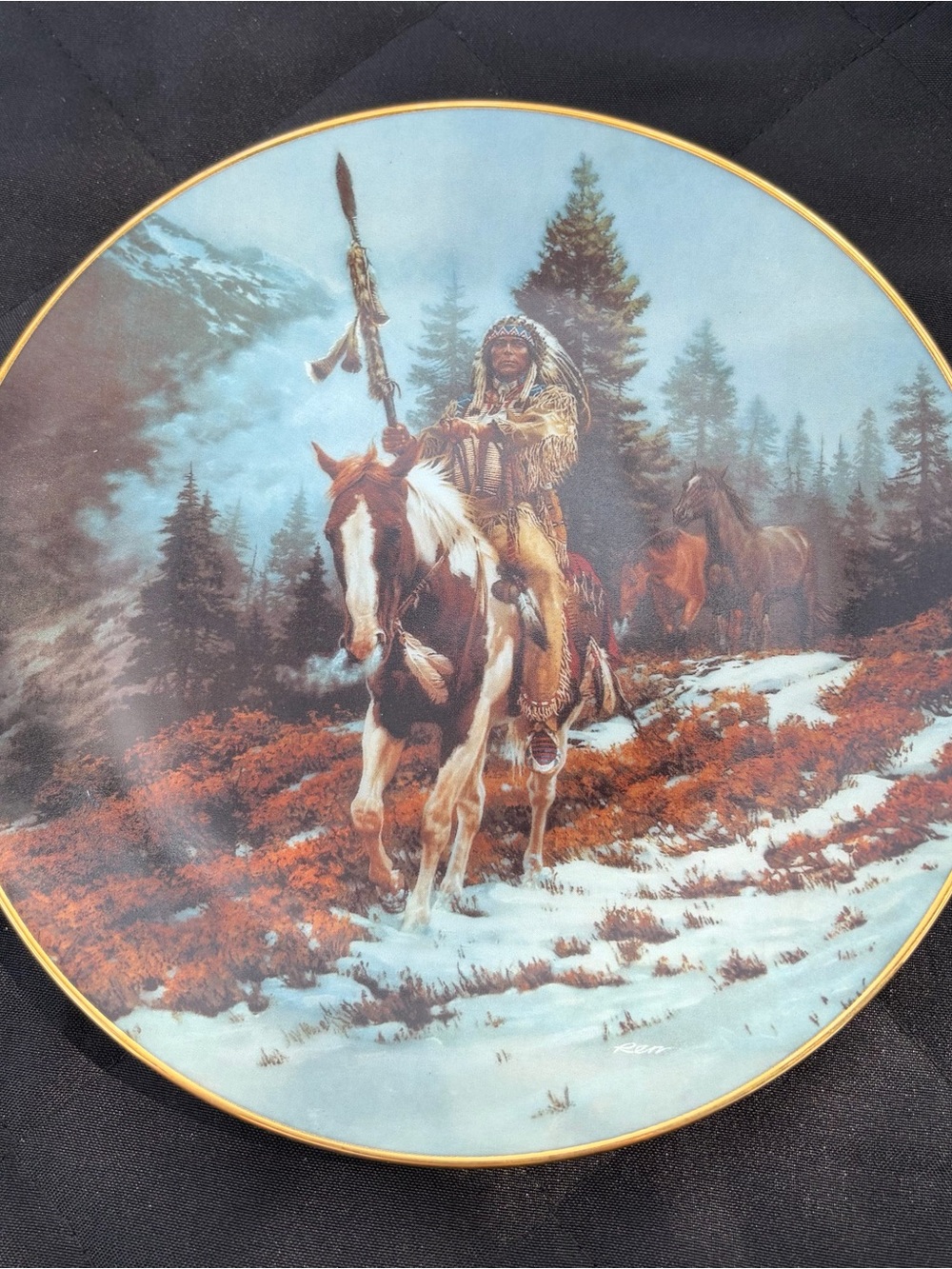 Lot of 3 Hamilton Collection Native American Collector Plates